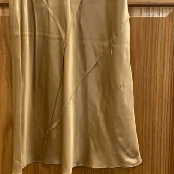 Vince Paneled Silk Satin Midi Skirt - Picture 8 of 11